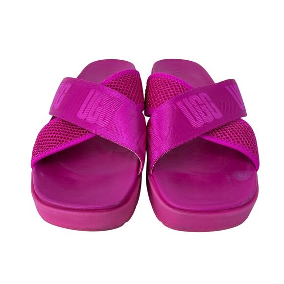 UGG Emily Mesh Slides Slipper Square Toe Slip-On 1119491 Pink Womens Size 7.5 - Picture 5 of 7